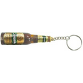 Beverage Bottle Projection Key Chain - Black & White Projection Image